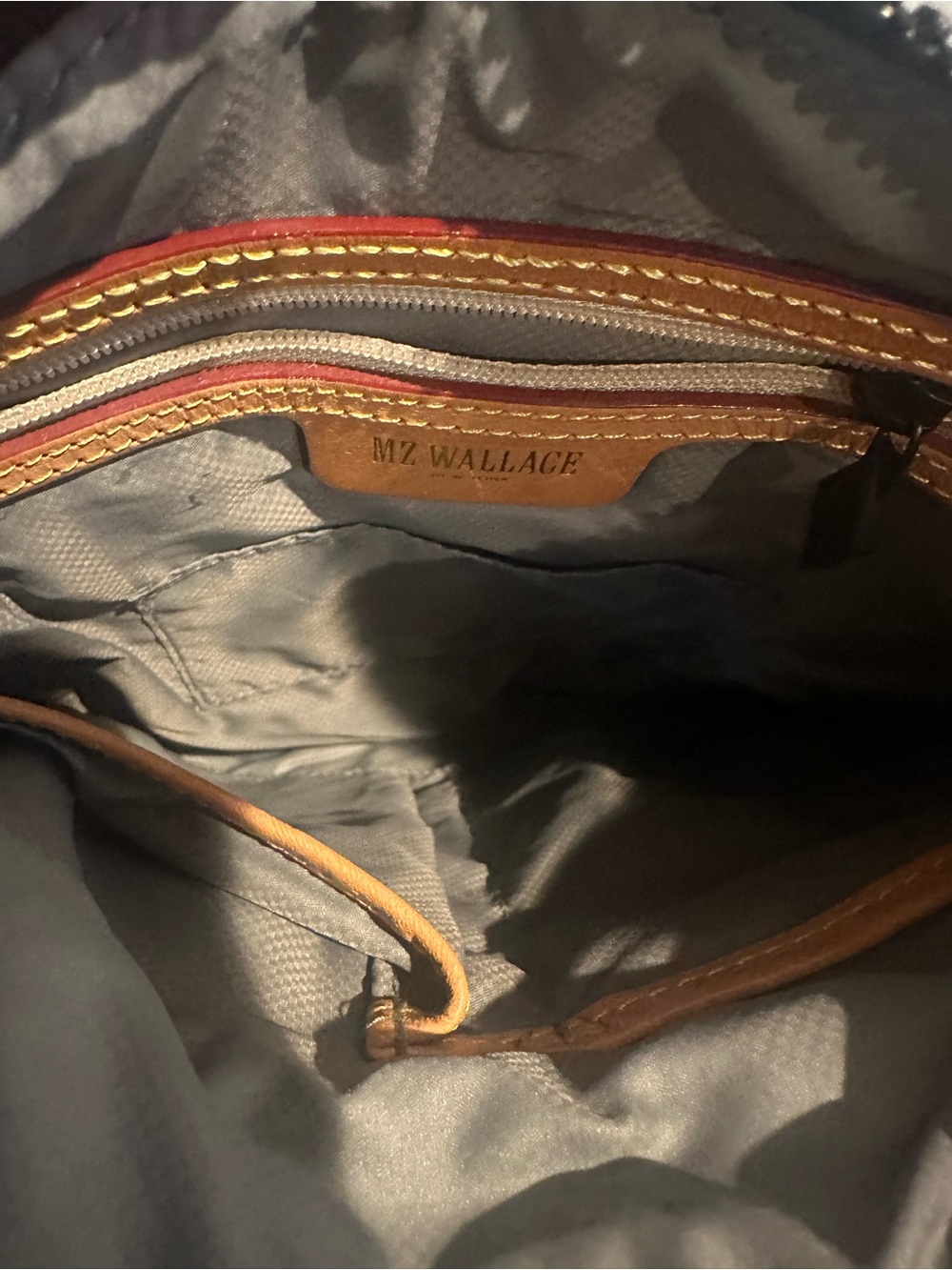 MZ Wallace Quilted Black Metro Flat Crossbody Bag - used once - Picture 4 of 5